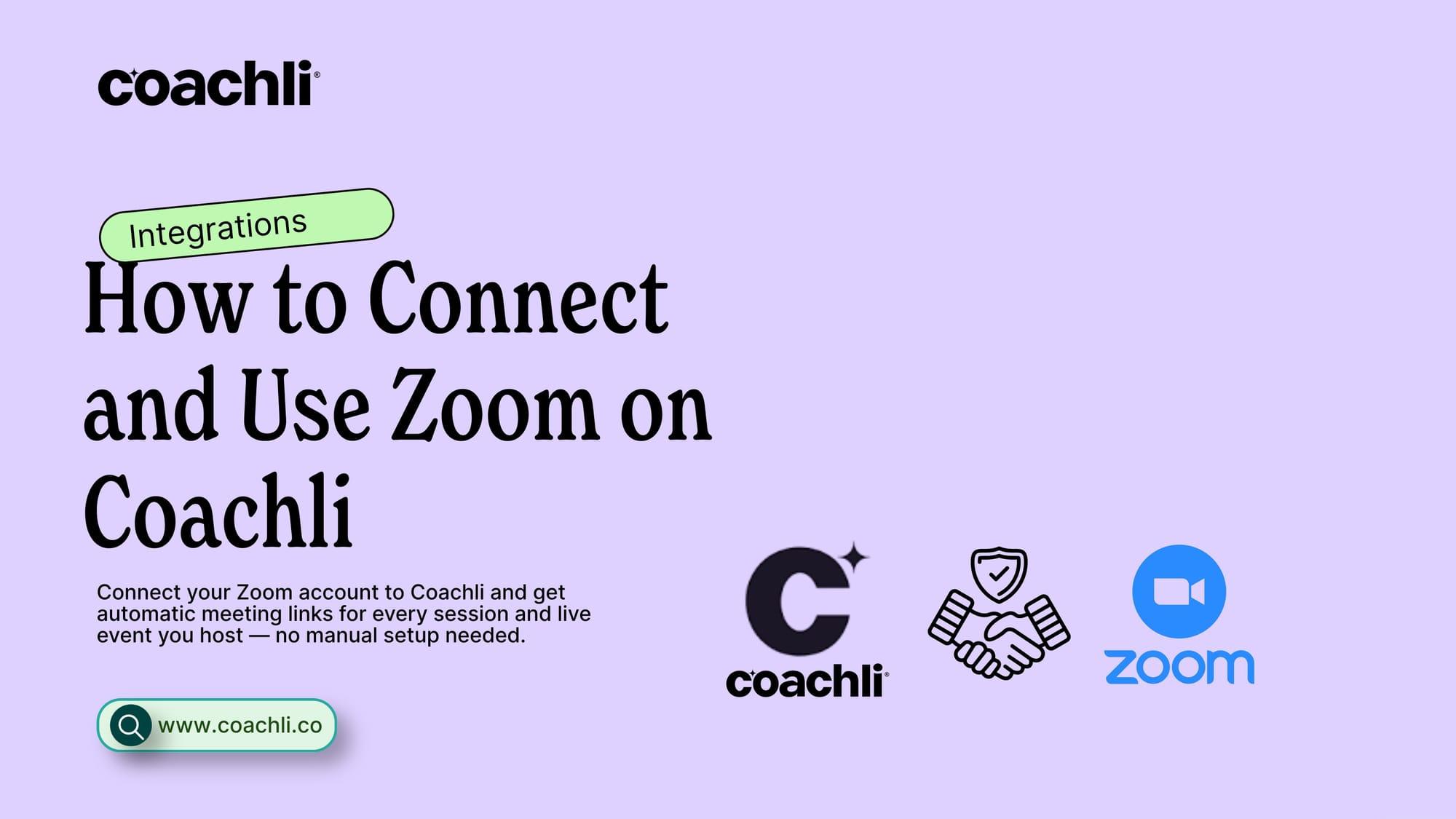 How to Connect and Use Zoom on Coachli